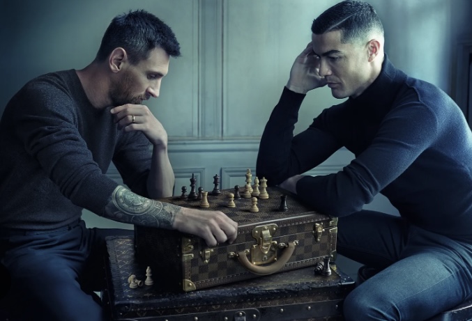 Ronaldo e Messi juntos nos relvados mas nunca a jogar xadrez